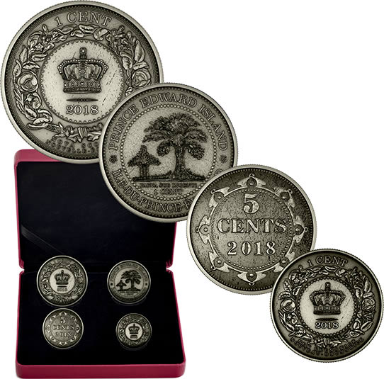 RCM-New-Release:-2018-4-Coin-Set---Before-Confederation:-Colonial-Currency-Of-The-Atlantic-Provinces